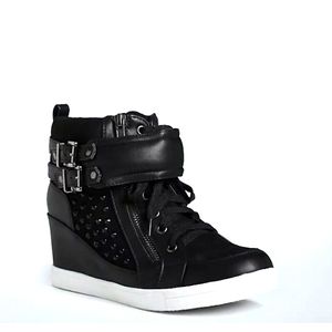 Black Sneaker Wedges